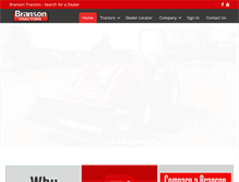 Tablet Screenshot of bransontractors.com