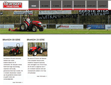 Tablet Screenshot of bransontractors.nl